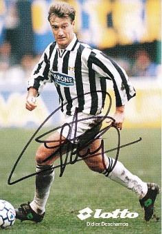 Didier Deschamps  Juventus Turin  Fußball Autogrammkarte  original signiert 