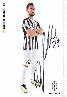 Fabio Quagliarella   Juventus Turin  Fußball Autogrammkarte  original signiert 