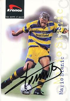 Mario Stanic  AC Parma  Fußball Autogrammkarte original signiert 