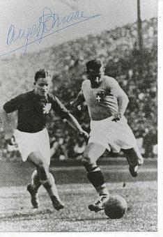 Angelo Schiavio † 1990  Italien Weltmeister WM 1934  Fußball  Autogramm Foto  original signiert 