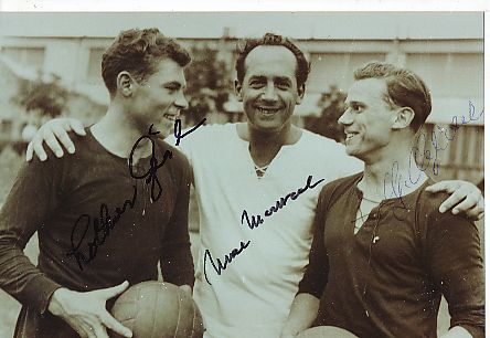 Max Merkel † 2006 &Lothar Geisler &  Gerhard " Gerd" Cyliax  Borussia Dortmund  1960  Fußball Autogramm Foto original signiert 