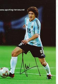 Pablo Aimar  Argentinien WM 2006  Fußball  Autogramm Foto  original signiert 