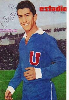 Hugo Villanueva  Chile  WM 1966   Fußball Autogramm Foto original signiert 