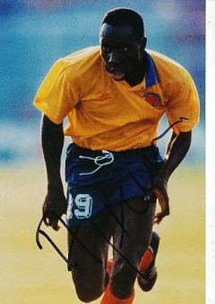 Freddy Rincon † 2022  Kolumbien  WM 1994  Fußball Autogramm Foto original signiert 