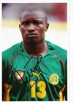 Lucien Mettomo   Kamerun  WM 2002  Fußball Autogramm Foto original signiert 