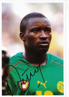 Lucien Mettomo   Kamerun  WM 2002  Fußball Autogramm Foto original signiert 