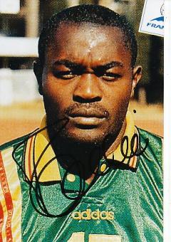 Alphonse Tchami  Kamerun  WM 1998  Fußball Autogramm Foto original signiert 