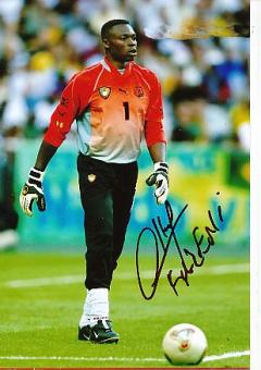 Carlos Kameni   Kamerun  WM 2002  Fußball Autogramm Foto original signiert 