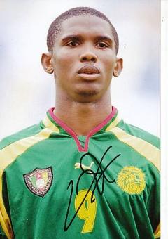 Samuel Eto’o   Kamerun  WM 2002  Fußball Autogramm Foto original signiert 