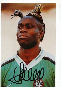 Taribo West  Nigeria  WM 1998  Fußball Autogramm Foto original signiert 