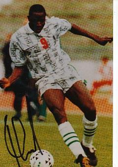 Rashidi Yekini † 2012  Nigeria  WM 1994  Fußball Autogramm Foto original signiert 