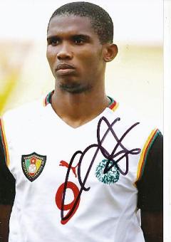 Samuel Eto’o   Kamerun  WM 2002  Fußball Autogramm Foto original signiert 