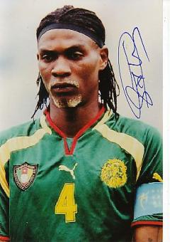 Rigobert Song  Kamerun  WM 2002  Fußball Autogramm Foto original signiert 