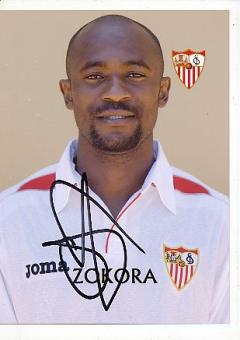 Didier Zokora  FC Sevilla & Elfenbeinküste  WM 2006  Fußball Autogramm Foto original signiert 