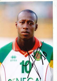 Khalilou Fadiga  Senegal  WM 2002  Fußball Autogramm Foto original signiert 