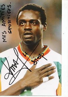Papa Malick Diop  Senegal  WM 2002  Fußball Autogramm Foto original signiert 