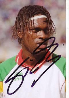 Salif Diao   Senegal  WM 2002  Fußball Autogramm Foto original signiert 
