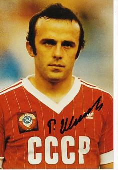 Ramaz Shengelia † 2012   Rußland WM 1982  Fußball Autogramm Foto original signiert 