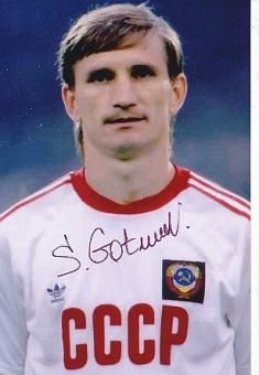 Sergey Gotsmanov  Rußland EM 1988  Fußball Autogramm Foto original signiert 