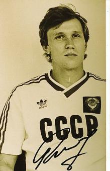 Sergei Rodionov  Rußland WM 1982 Fußball Autogramm Foto original signiert 