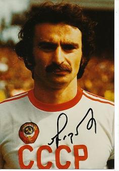 Aleksandre Chivadze  Rußland WM 1982 Fußball Autogramm Foto original signiert 