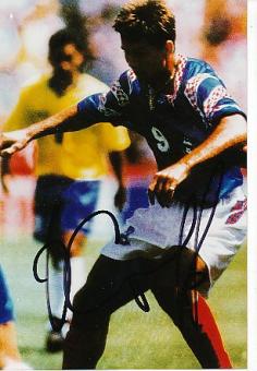 Oleg Salenko  Rußland WM 1994   Fußball Autogramm Foto original signiert 
