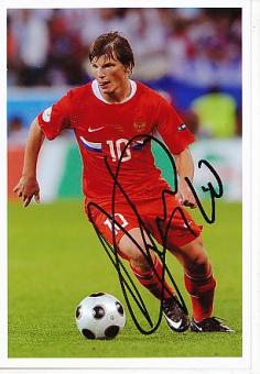 Andrey Arshavin   Rußland  EM 2008 Fußball Autogramm Foto original signiert 