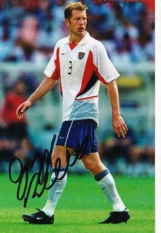 Gregg Berhalter   USA  WM 2002  Fußball Autogramm Foto original signiert 
