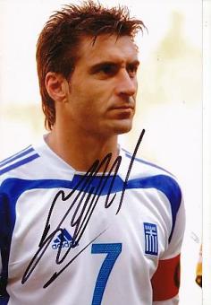 Theodoros Zagorakis   Griechenland Europameister EM 2004  Fußball Autogramm Foto original signiert 