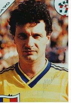 Rodion Camataru   Rumänien WM 1990 Fußball Autogramm Foto original signiert 