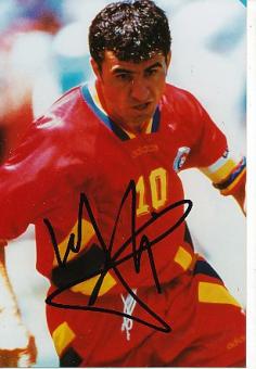 Gheorghe Hagi  Rumänien WM 1994 Fußball Autogramm Foto original signiert 
