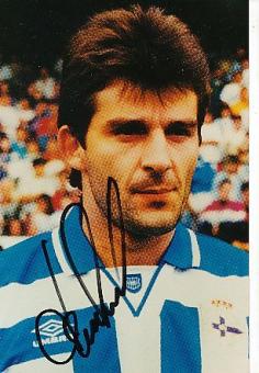 Emil Kostadinov  Deportivo La Cruna & Bulgarien  Fußball Autogramm Foto original signiert 