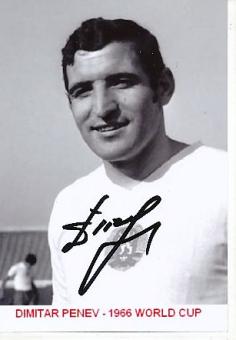 Dimitar Penev  Bulgarien WM 1966  Fußball Autogramm Foto original signiert 
