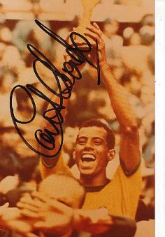 Carlos Alberto Torres † 2016 Brasilien Weltmeister WM 1970    Fußball  Autogramm Foto  original signiert 
