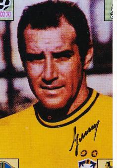 Gérson de Oliveira Nunes Brasilien Weltmeister WM 1970   Fußball Autogramm Foto original signiert 