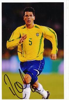Anderson Polga Brasilien Weltmeister WM 2002  Fußball Autogramm Foto original signiert 