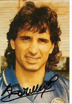 Andrea Carnevale  Italien WM 1990  Fußball  Autogramm Foto  original signiert 