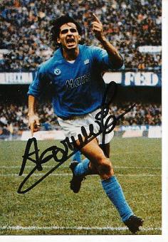 Andrea Carnevale  SSC Neapel & Italien WM 1990  Fußball  Autogramm Foto  original signiert 