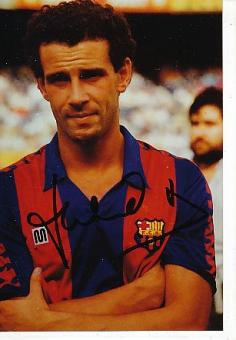 Julio Alberto   FC Barcelona  Fußball Autogramm Foto original signiert 