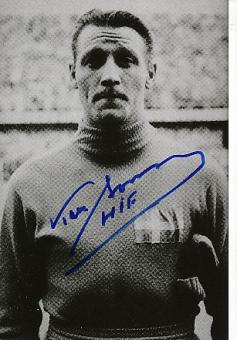 Karl „Kalle" Svensson † 2000  Schweden  WM 1958  Fußball Autogramm Foto original signiert 