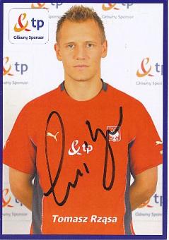 Tomasz Rzasa Polen  Fußball Autogrammkarte original signiert 