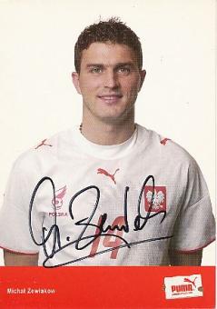 Michal Zewlakow  Polen  Fußball Autogrammkarte original signiert 