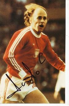 Grzegorz Lato  Polen Gold Olympia 1972 & WM 1974  Fußball Autogramm Foto original signiert 