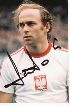 Grzegorz Lato  Polen Gold Olympia 1972 & WM 1974  Fußball Autogramm Foto original signiert 