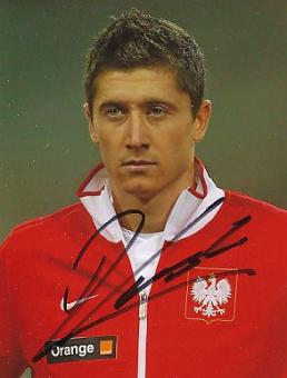 Robert Lewandowski  Polen   Fußball Autogramm Foto original signiert 