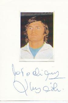 Włodzimierz Lubański Polen Gold Olympia 1972   Fußball Autogramm Karte original signiert 