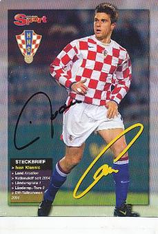 Ivan Klasnic   Kroatien  Fußball Autogrammkarte original signiert 