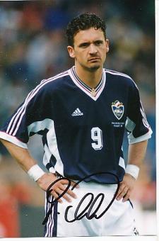 Predrag Mijatovic   Jugoslawien WM 1998  Fußball Autogramm  Foto original signiert 