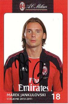 Marek Jankulovski  AC Mailand  Fußball Autogrammkarte  original signiert 