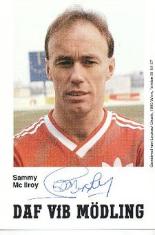 Sammy Mc Ilroy  VFB Mödling  Fußball Autogrammkarte original signiert 